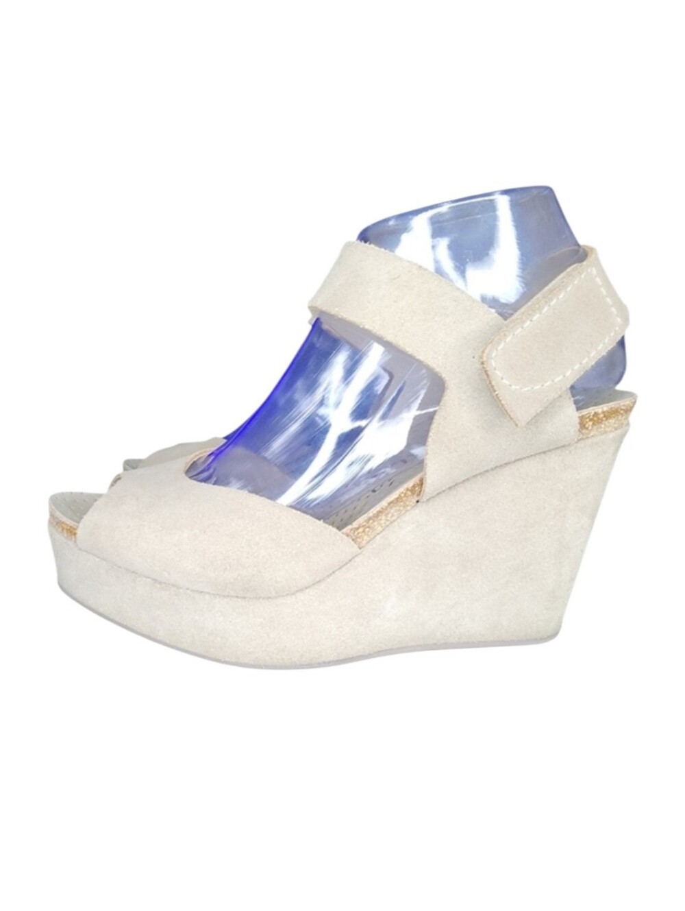 Pedro Garcia Peep Tpe Wedge Sandals, Womens 38 EU (8 US)